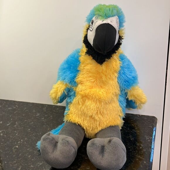 Build A Bear Macaw Parrot Plush Bird Blue Yellow Zoorrific St Louis Zoo - Picture 3 of 9
